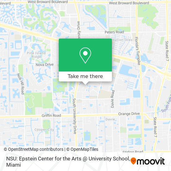 NSU: Epstein Center for the Arts @ University School map
