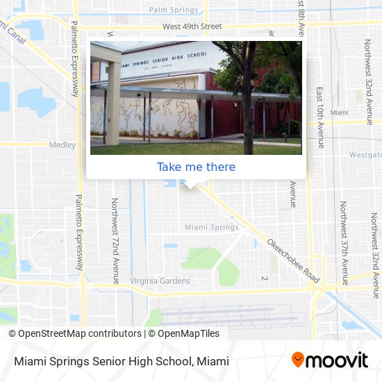 Miami Springs Senior High School map