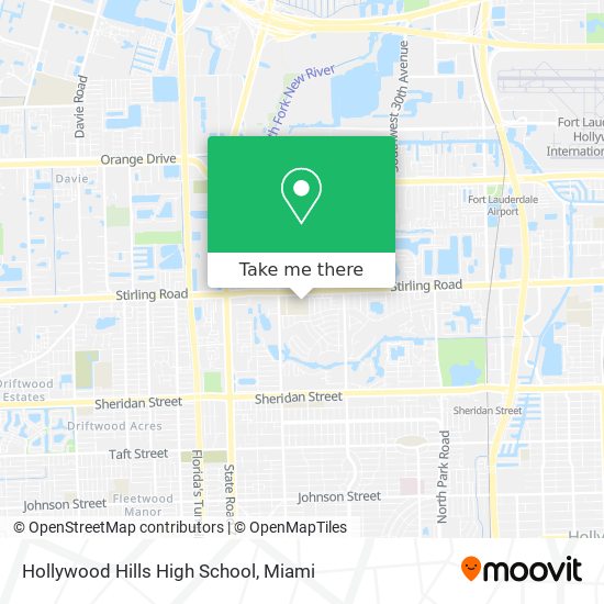 Hollywood Hills High School map