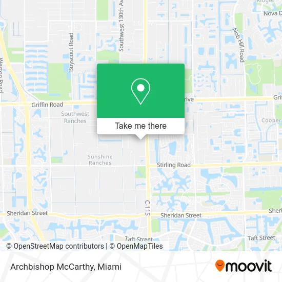 Archbishop McCarthy map