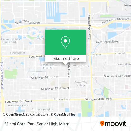 Mapa de Miami Coral Park Senior High