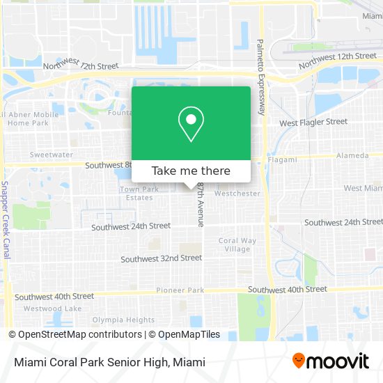 Miami Coral Park Senior High map
