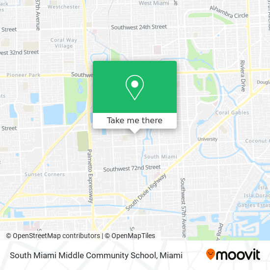 South Miami Middle Community School map