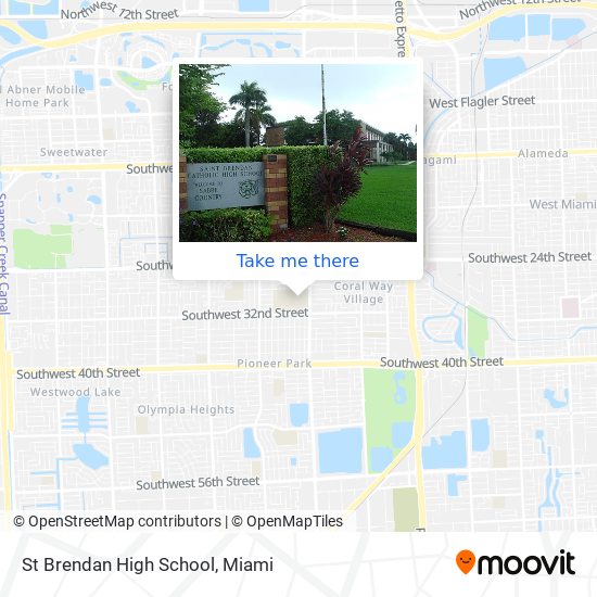 St Brendan High School map