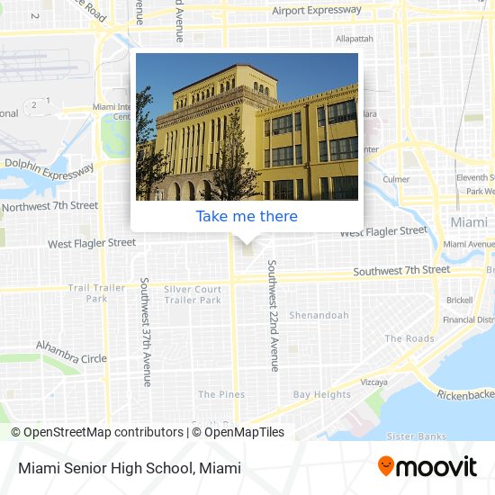 Mapa de Miami Senior High School