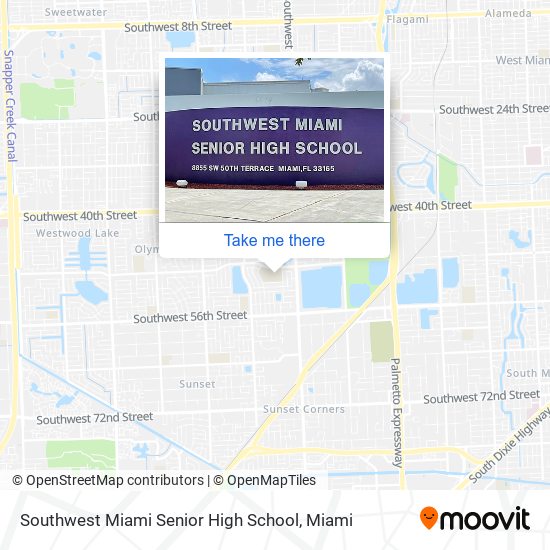 Mapa de Southwest Miami Senior High School