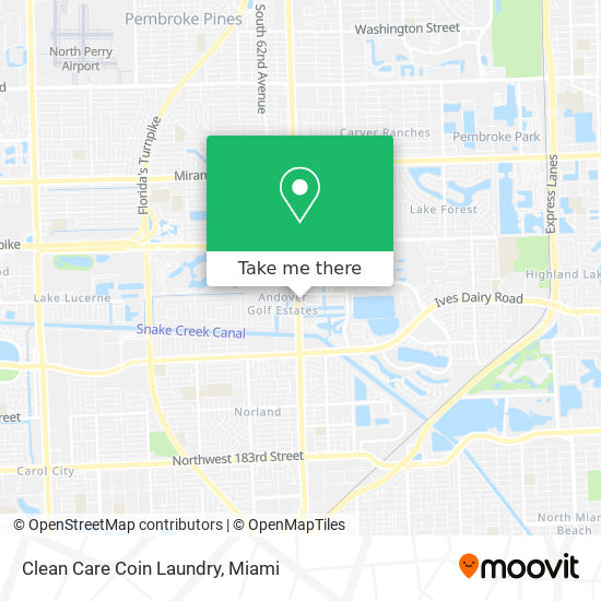 Clean Care Coin Laundry map