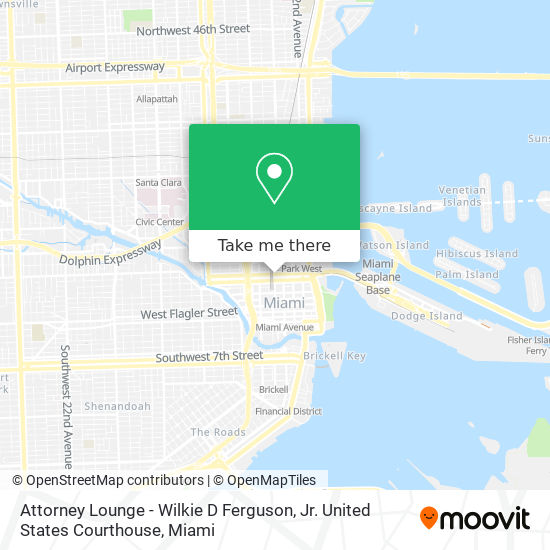 Attorney Lounge - Wilkie D Ferguson, Jr. United States Courthouse map
