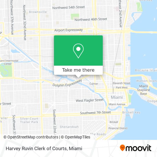 Harvey Ruvin Clerk of Courts map