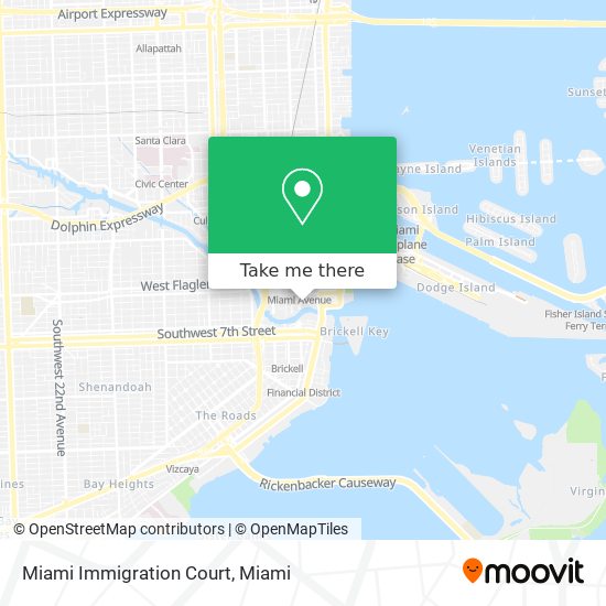 Mapa de Miami Immigration Court