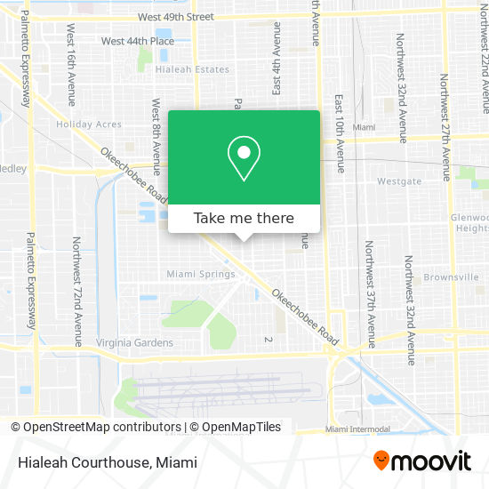 Hialeah Courthouse map