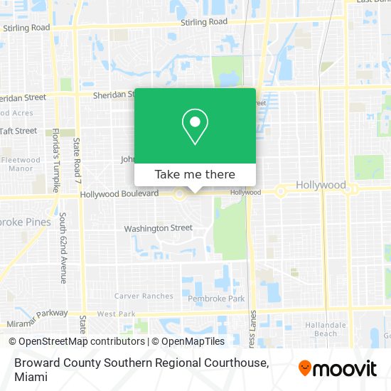 Broward County Southern Regional Courthouse map