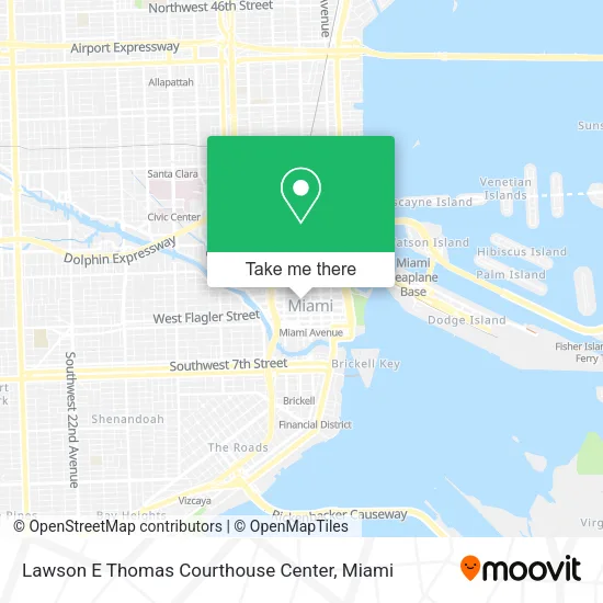 Lawson E Thomas Courthouse Center map