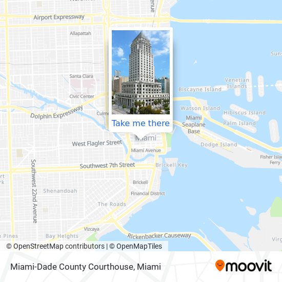 Miami-Dade County Courthouse map