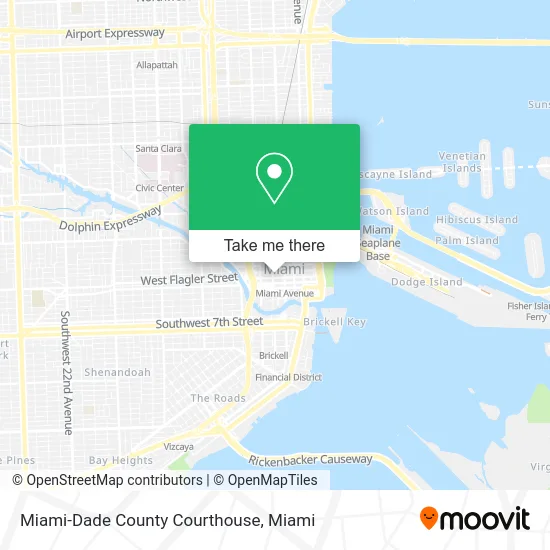 Miami-Dade County Courthouse map