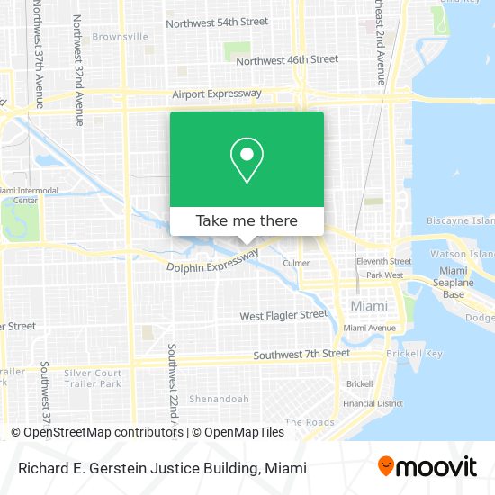 Richard E. Gerstein Justice Building map