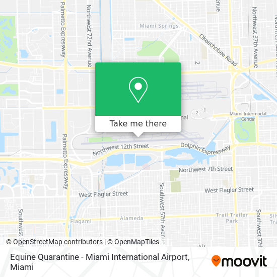 Mapa de Equine Quarantine - Miami International Airport