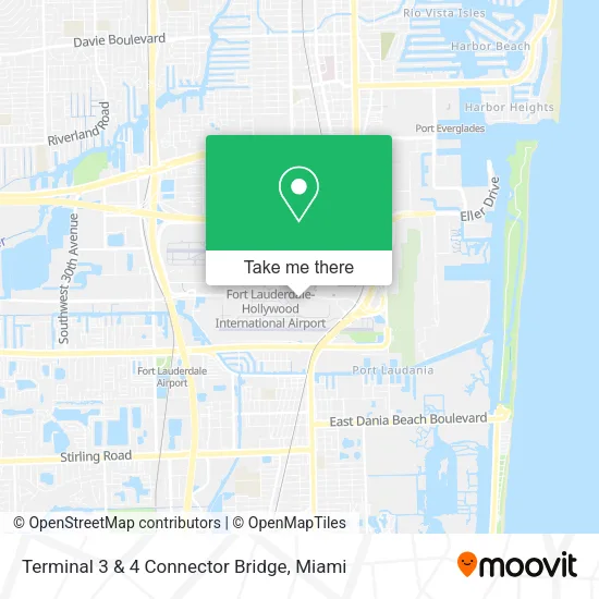 Mapa de Terminal 3 & 4 Connector Bridge