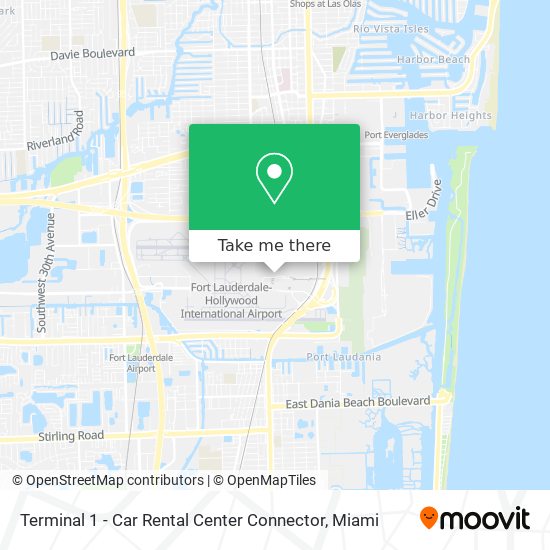 Mapa de Terminal 1 - Car Rental Center Connector