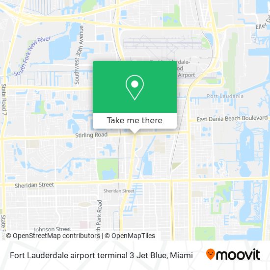Fort Lauderdale airport terminal 3 Jet Blue map
