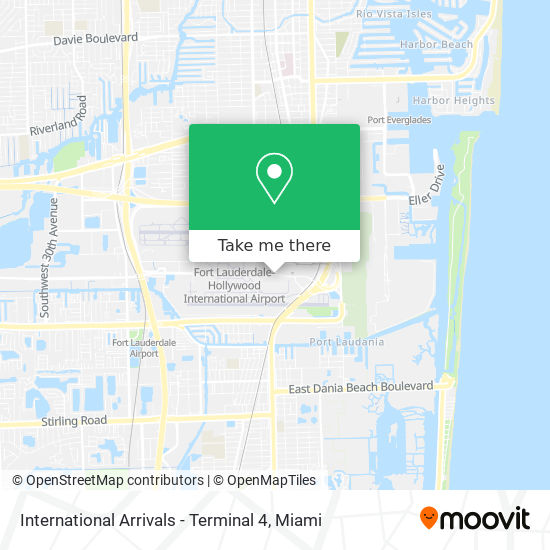 Mapa de International Arrivals - Terminal 4