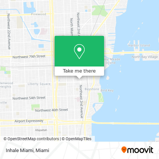 Mapa de Inhale Miami