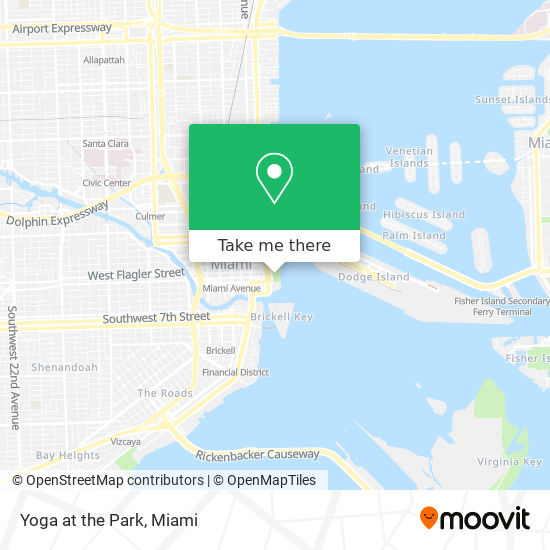 Yoga at the Park map