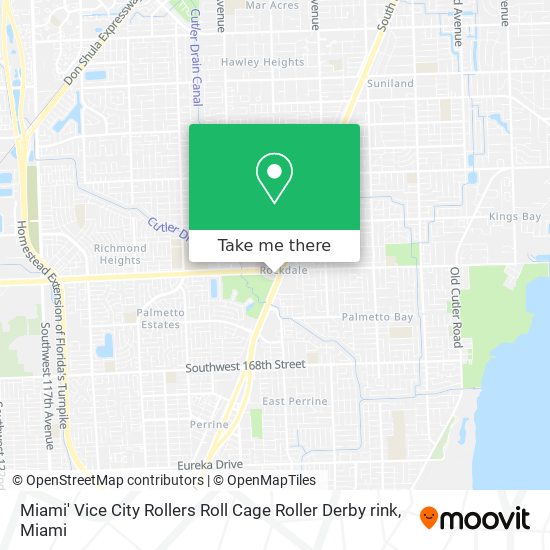 Miami' Vice City Rollers  Roll Cage  Roller Derby rink map