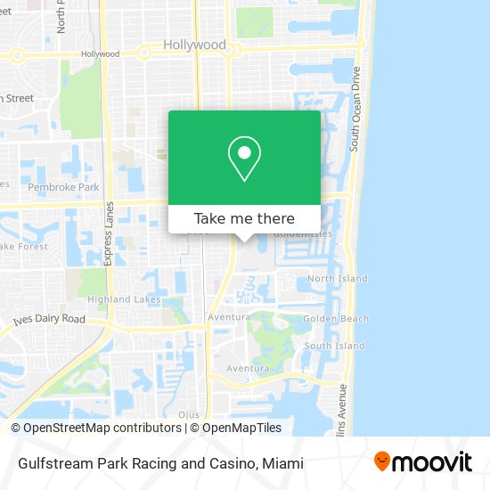 Gulfstream Park Racing and Casino map