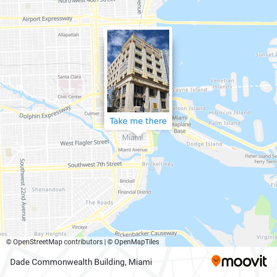 Dade Commonwealth Building map