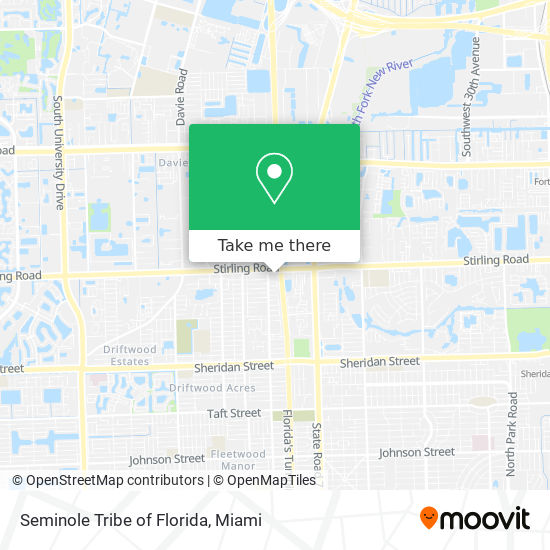 Seminole Tribe of Florida map