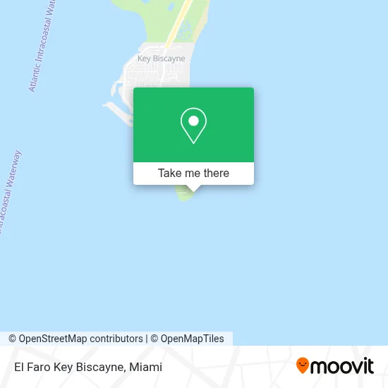 El Faro Key Biscayne map