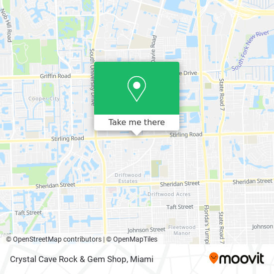 Crystal Cave Rock & Gem Shop map