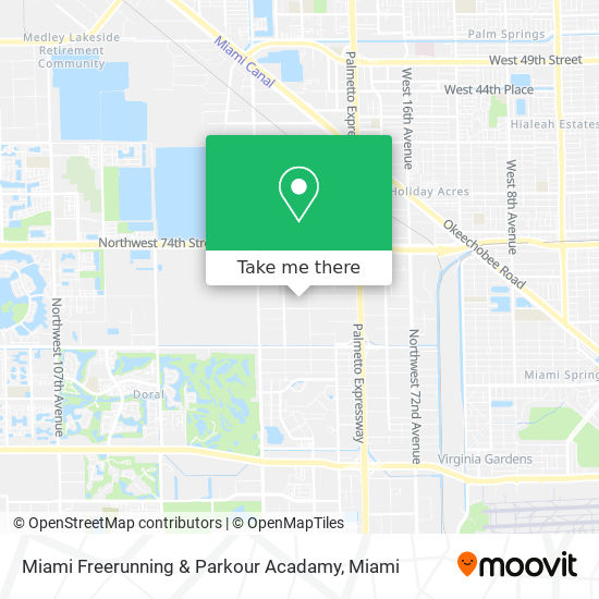 Mapa de Miami Freerunning & Parkour Acadamy