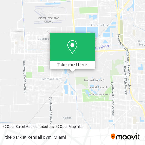 the park at kendall gym map