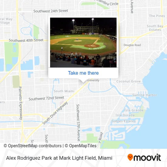 Alex Rodriguez Park at Mark Light Field map