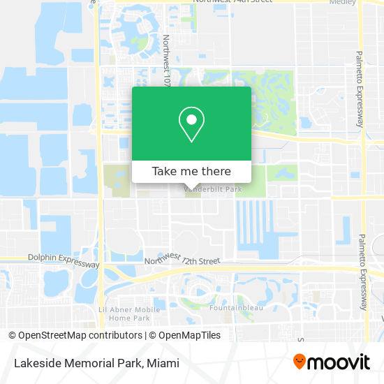 Lakeside Memorial Park map