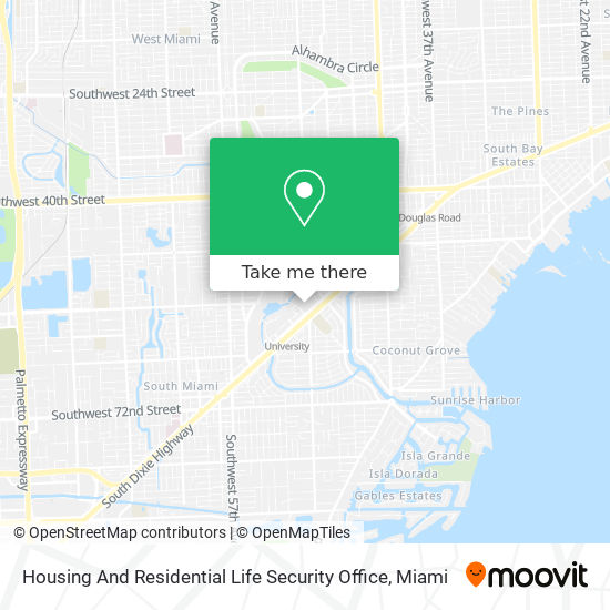 Mapa de Housing And Residential Life Security Office