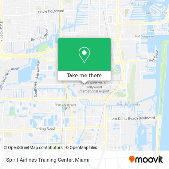 Spirit Airlines Training Center map