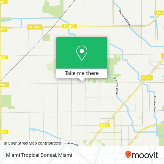 Miami Tropical Bonsai map