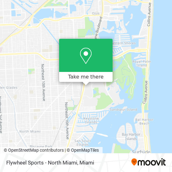 Flywheel Sports - North Miami map