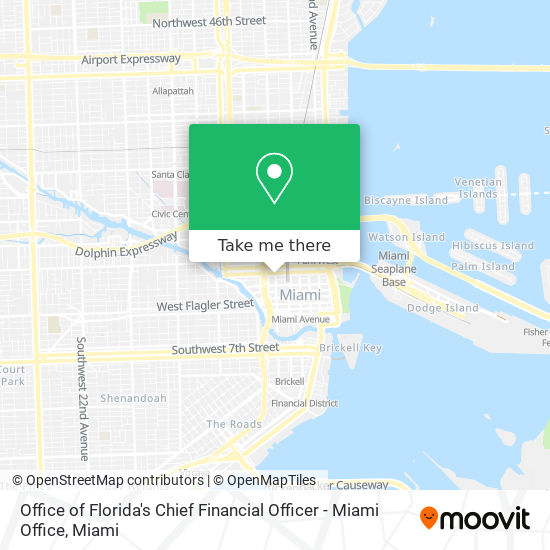 Office of Florida's Chief Financial Officer - Miami Office map