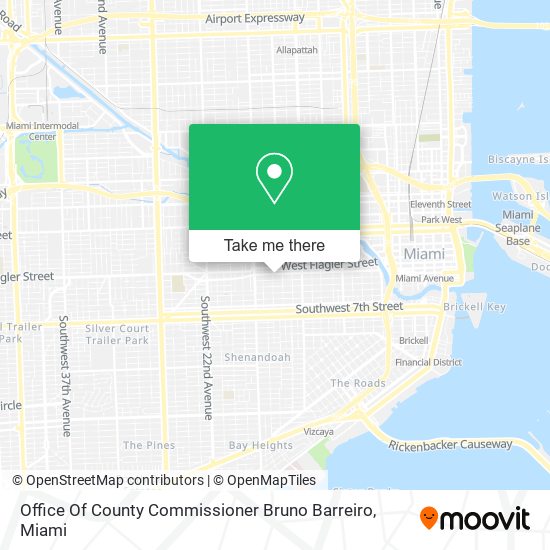 Mapa de Office Of County Commissioner Bruno Barreiro