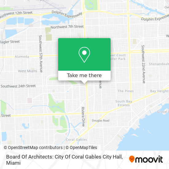 Mapa de Board Of Architects: City Of Coral Gables City Hall