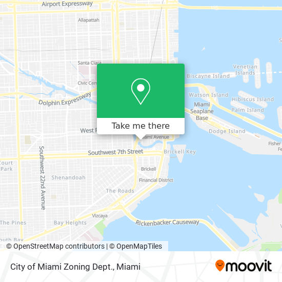 City of Miami Zoning Dept. map