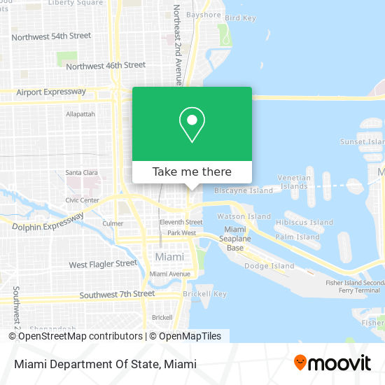 Mapa de Miami Department Of State