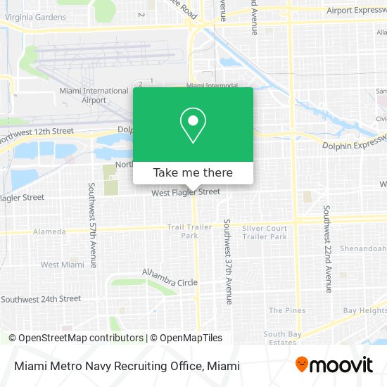 Mapa de Miami Metro Navy Recruiting Office
