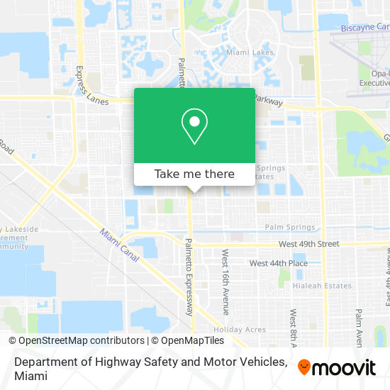 Department of Highway Safety and Motor Vehicles map