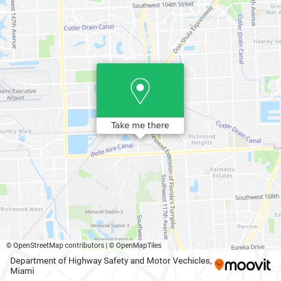Department of Highway Safety and Motor Vechicles map