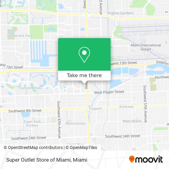 Super Outlet Store of Miami map